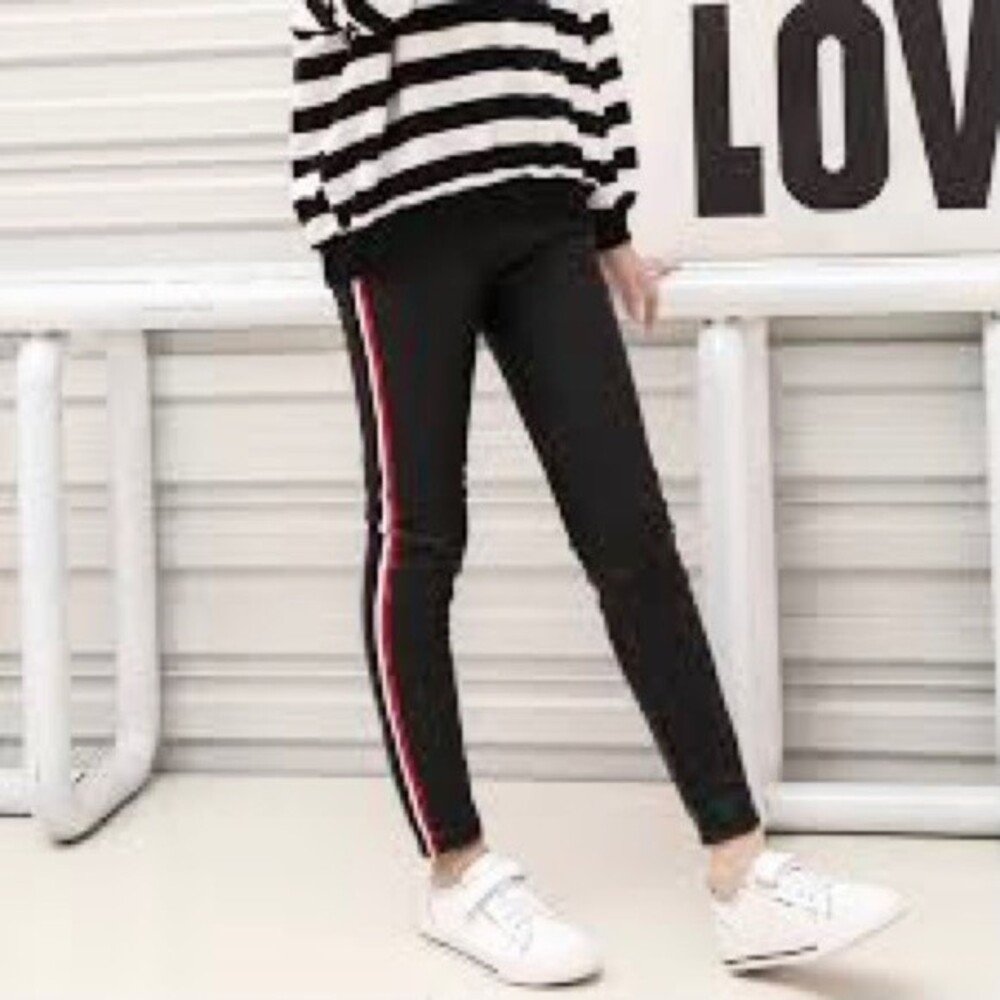 Big Star Rainbow Side Stripe Raw Hem Skinny Jeans in Black 27